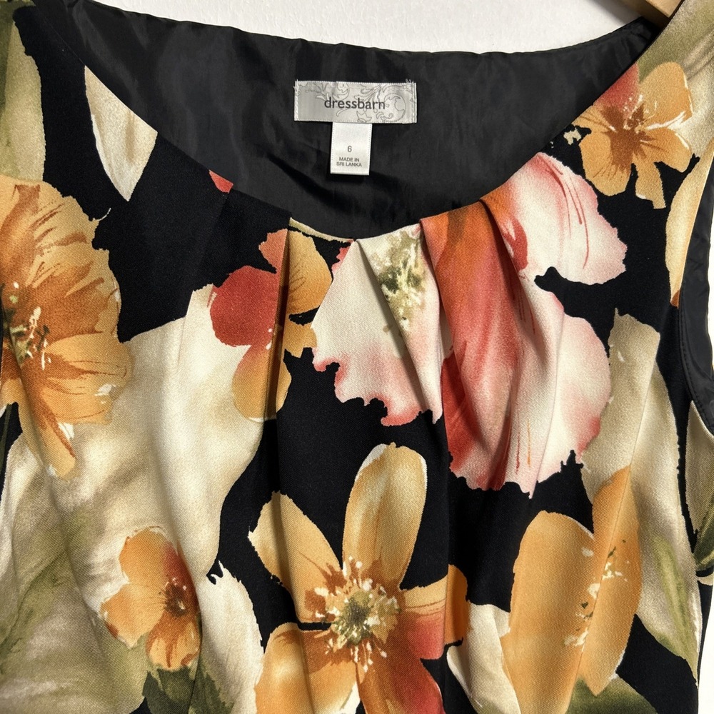 Dressbarn Women's 6 Floral Dress Feminine Pockets Classic Cottagecore Colorful - Picture 3 of 16
